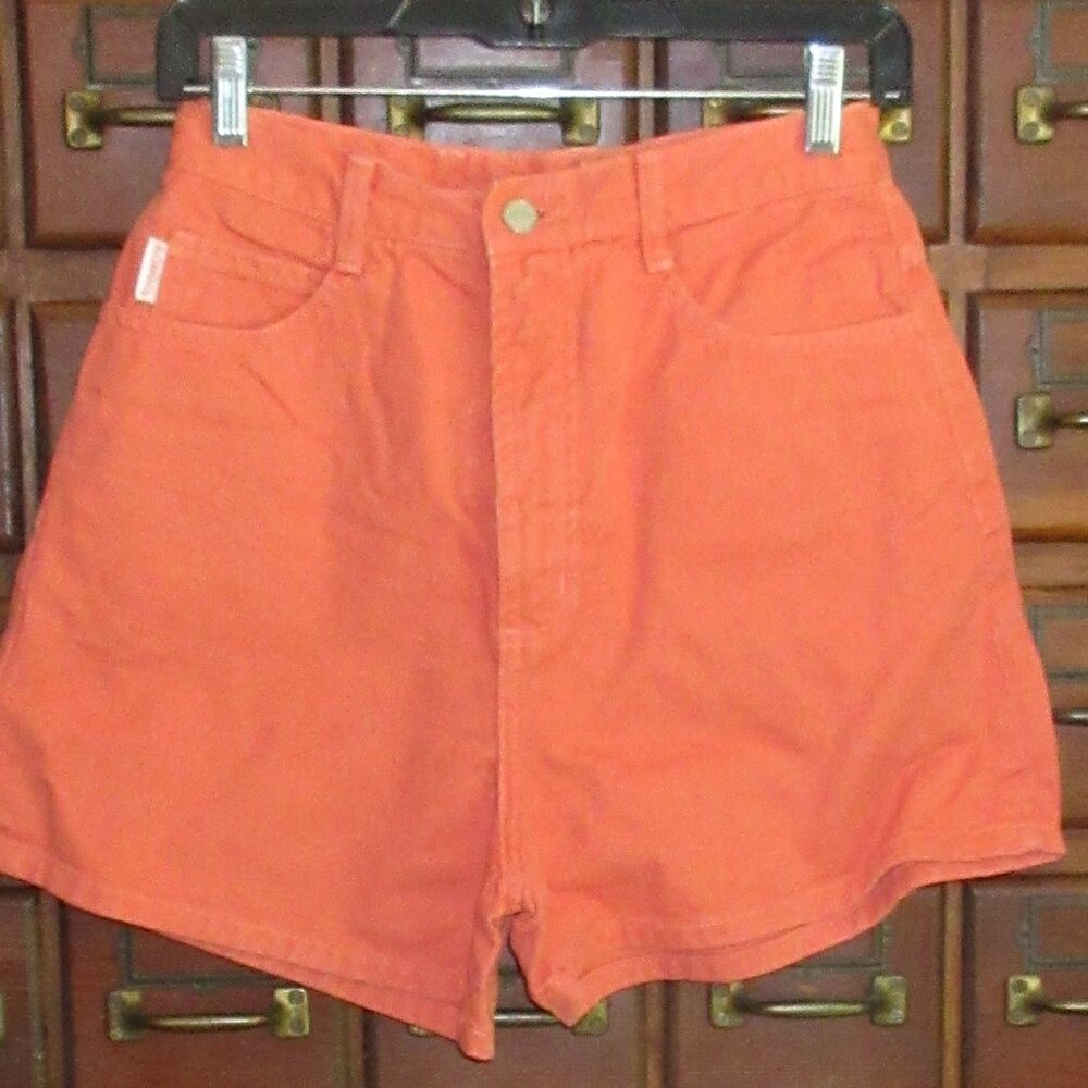BONGO Orange Denim Shorts 9